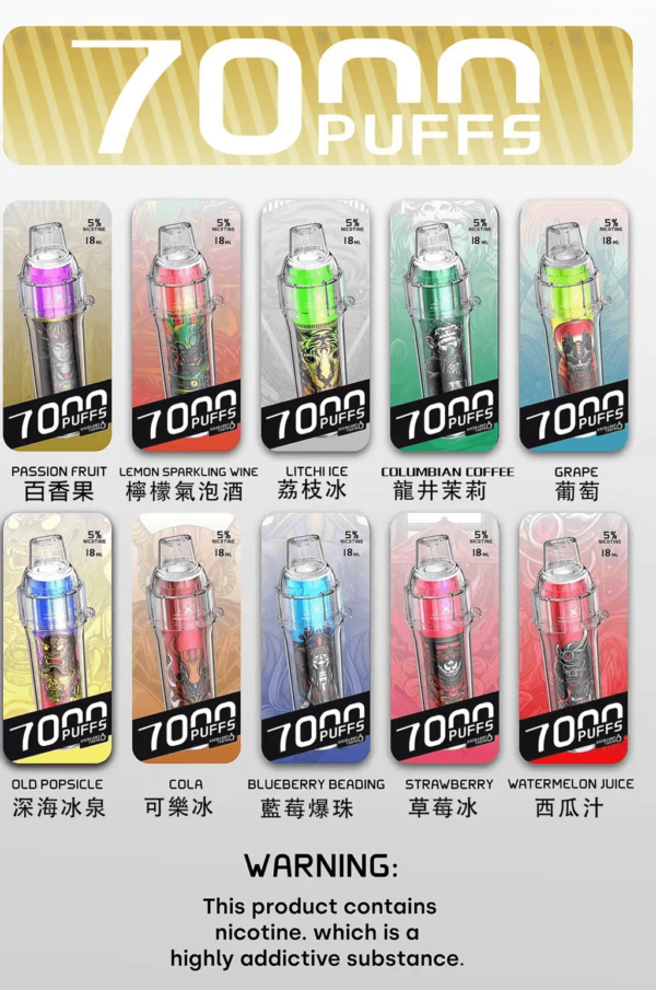 HEBAT喜貝五代拋棄式7000口🪄可充電